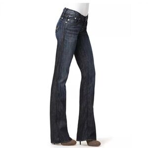 Rock & Republic Women's Vintage Y2K Dark Blue Low-Rise Bootcut Jeans